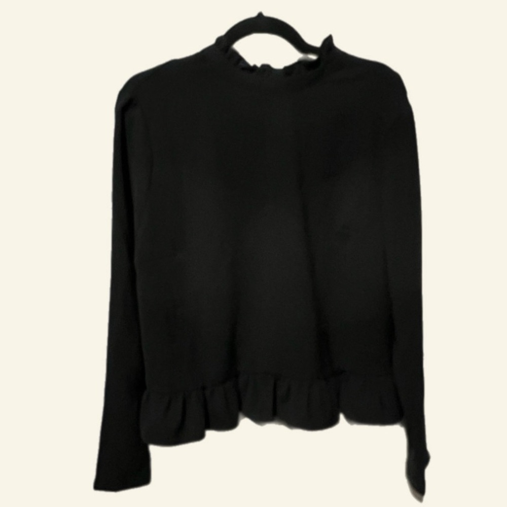 Code x Mode Black Blouse V neck size XL‎